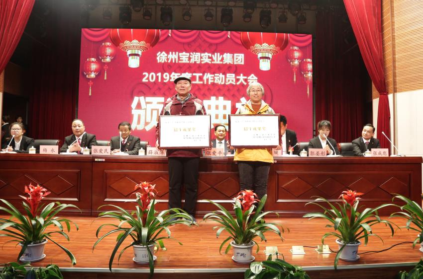 MK线上平台,MK（中国）2019年度工作动员大会---集团公司领导为先进单位和先进个人代表颁奖