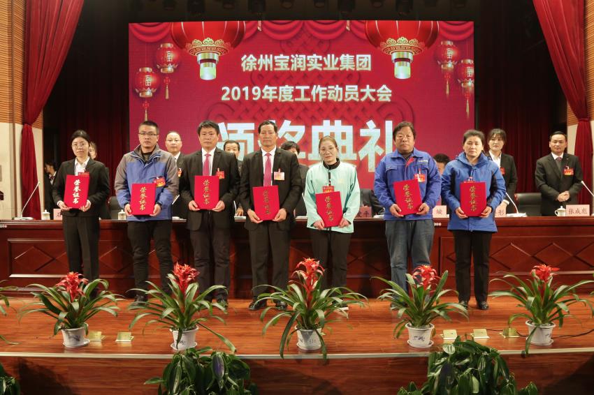 MK线上平台,MK（中国）2019年度工作动员大会---集团公司领导为先进单位和先进个人代表颁奖